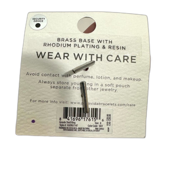 Pura Vida White Grande Shell Ring NWT Size 8 Beach Vacation Coastal Chic - Picture 8 of 10